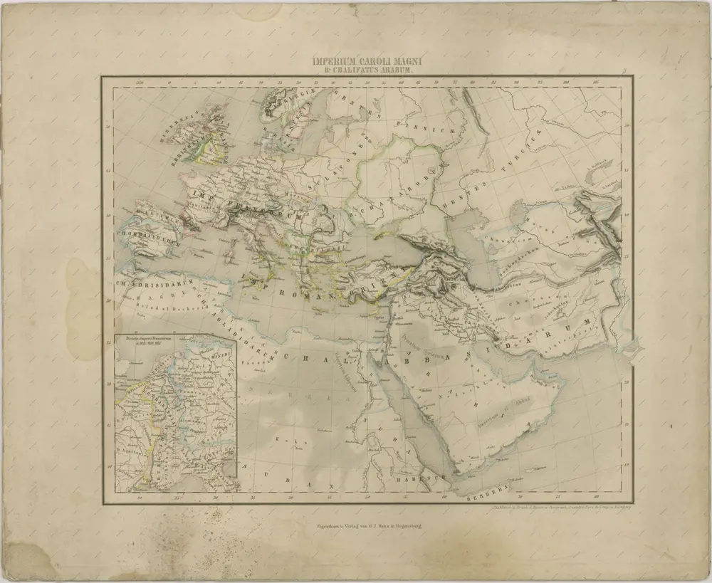 mapa z atlasu "Historisch-geographischer Schul-Atlas."