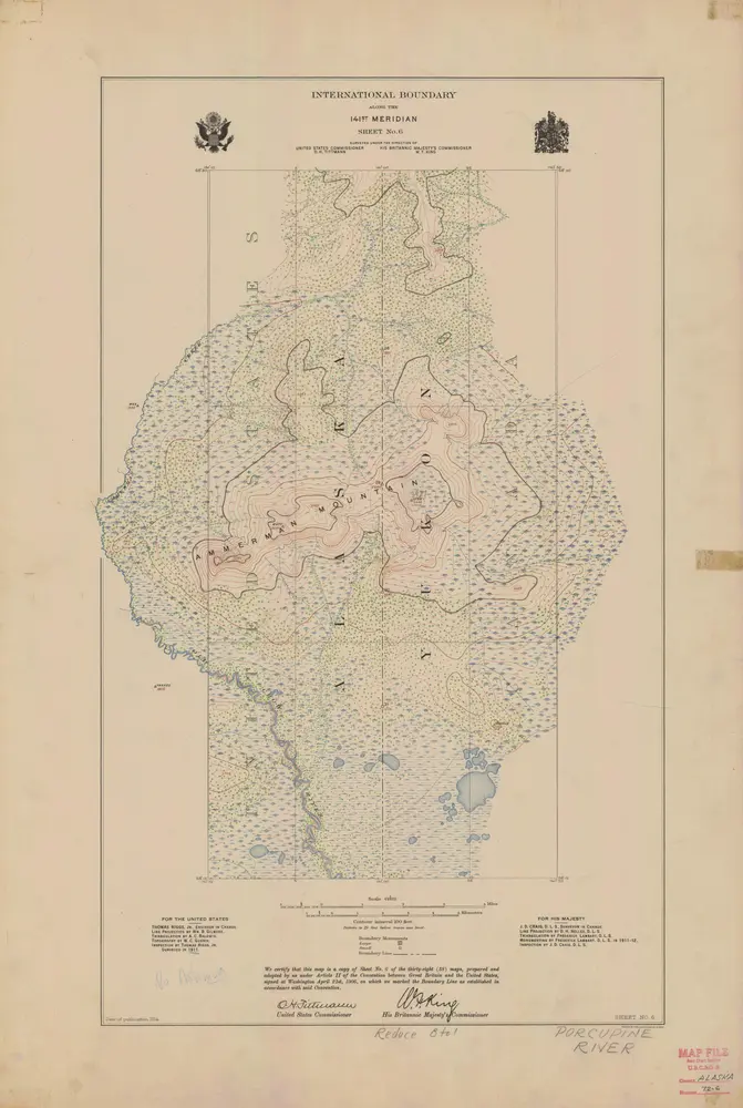 International Boundary, Along the 141st Meridian, Sheet No. 6