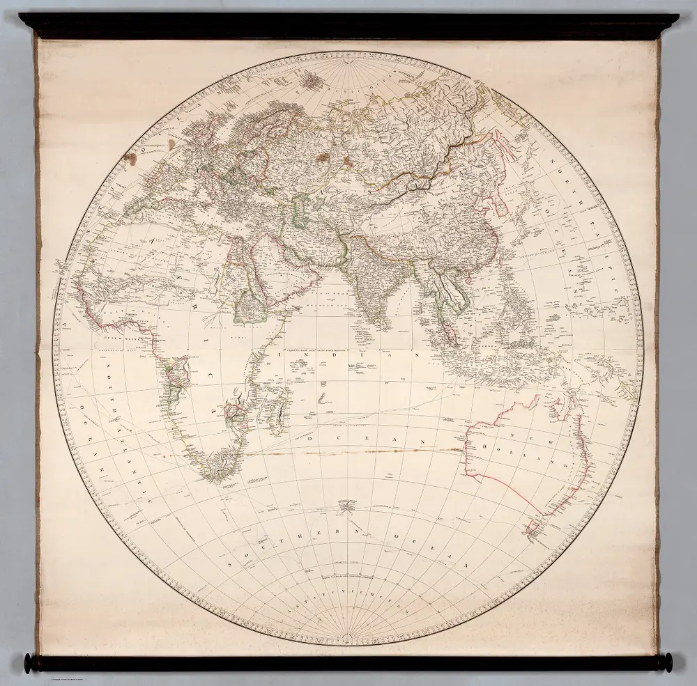 [Eastern Hemisphere, Map of the World on a Globular Projection...]