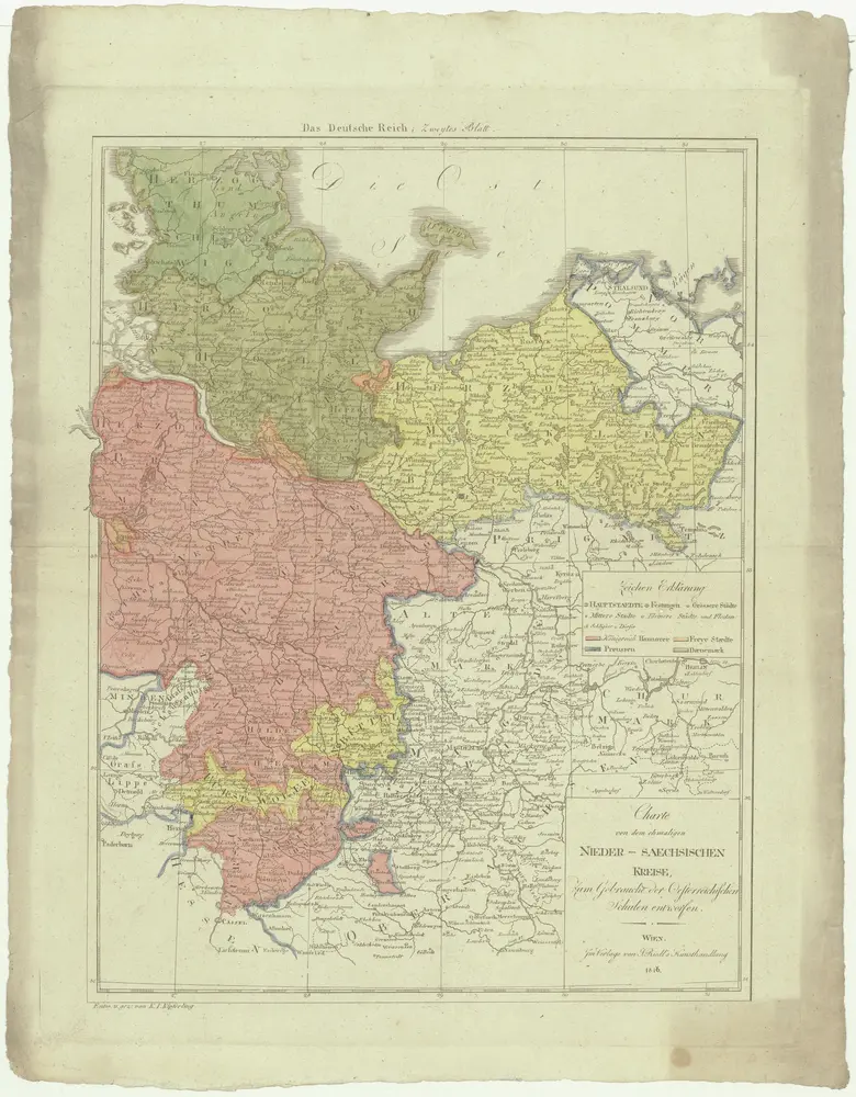 Charte von dem ehmaligen Nieder-Saechsischen Kreise