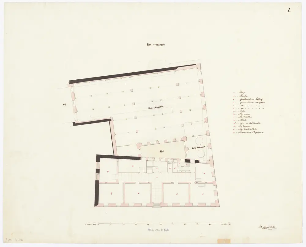 Salzhaus am Bellevue: Erdgeschoss; Grundriss