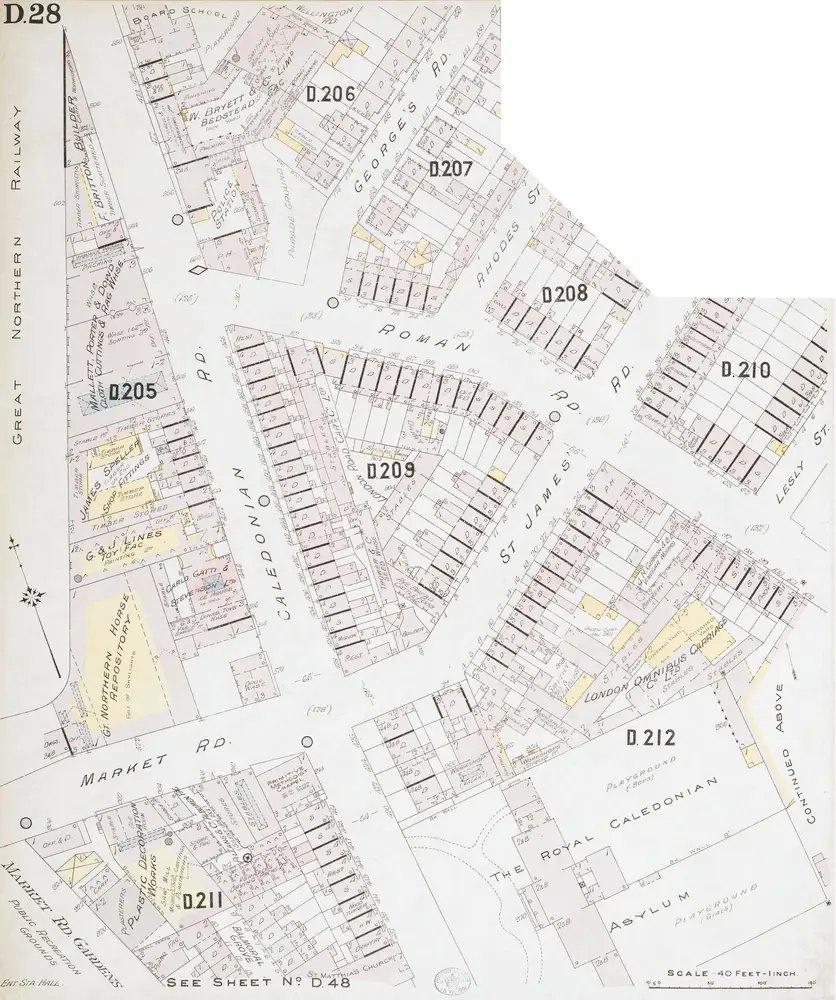 Insurance Plan of London North District Vol. D: sheet 28-1