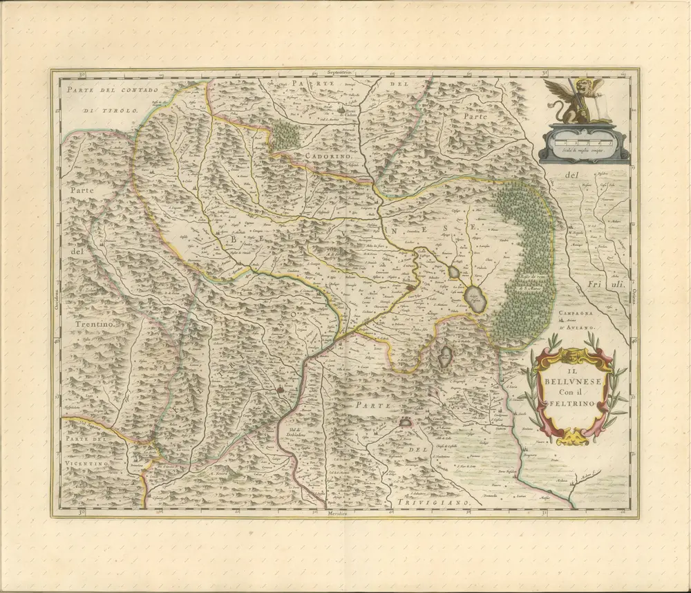 mapa z atlasu "Theatrvm orbis terrarvm, Sive Atlas novvs. Pars Tertia."