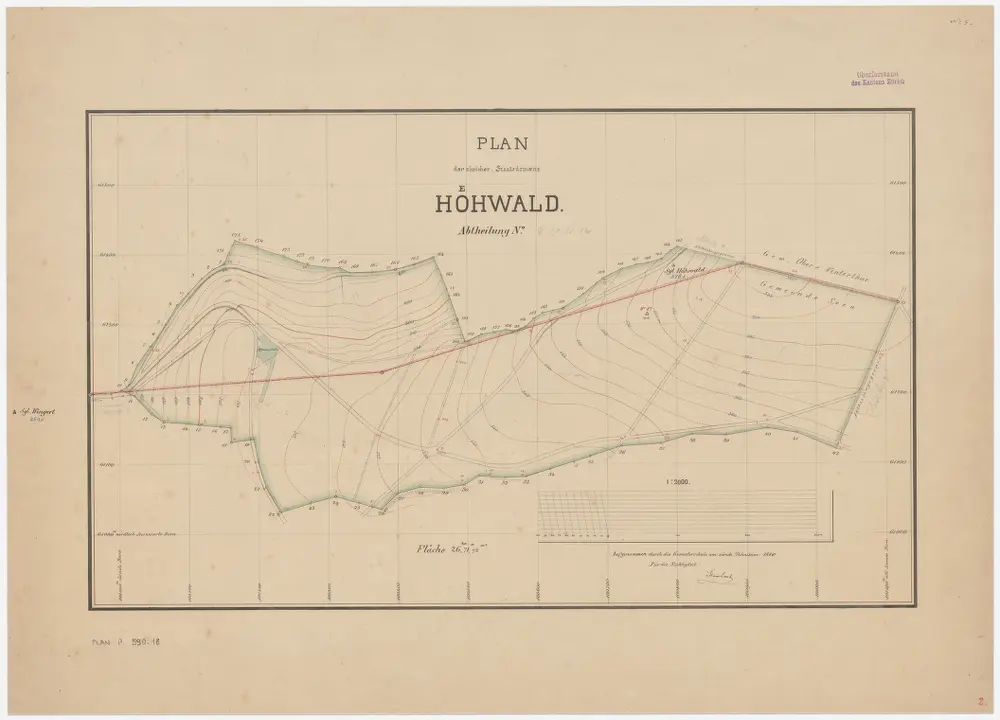 Winterthur, Seen, Oberwinterthur: Staatswaldungen: Oberwinterthur, Seen: Höhwald; Grundriss (Nr. 5)