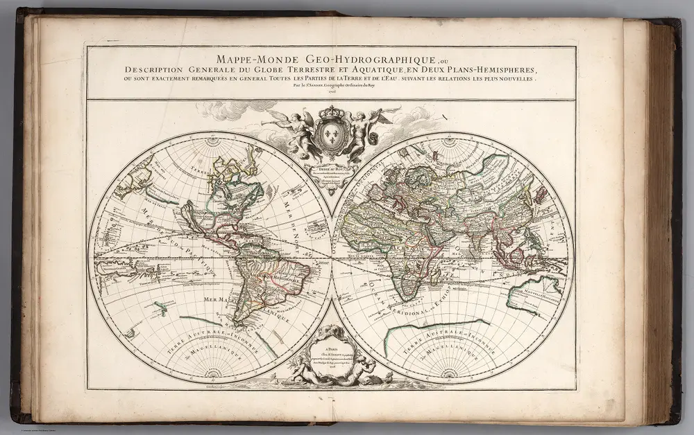 Mappe-Monde Geo-Hydrographique.