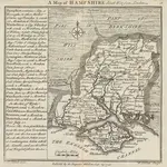 A Map of Hampshire South West from London [Karte], in: Chorographia Britanniae, or, A new set of maps of all the counties in England and Wales, S. 73.