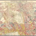 Descriptive map of London poverty 1889. North-Western sheet