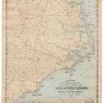 Colton’s New Topographical Map of the Eastern Portion of the State of North Carolina with Part of Virginia and South Carolina from the latest and best authorities.