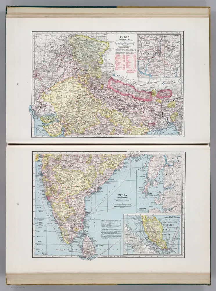 India (Northern Part).  India (Southern Part).