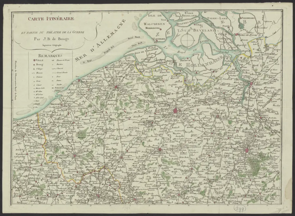 Carte itinéraire et partie du Théatre de la guerre