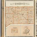 Map of Franklin County (with) Plan of Oldenburg, Plan of Laurel.