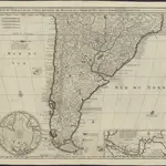 Carte du Paraguay, du Chili, Détroit de Magellan, & Terre de Feu: dans l'Amérique méridionale