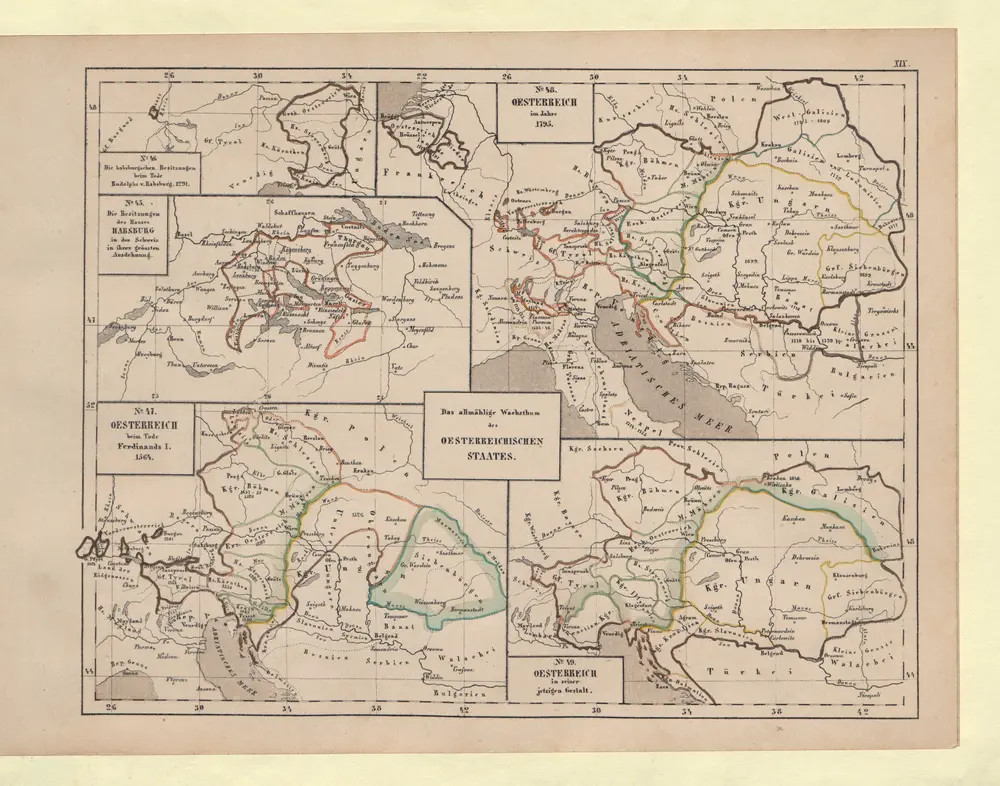 Das allmählige Wachsthum des oesterreichischen Staates: Oesterreich im Jahre 1795