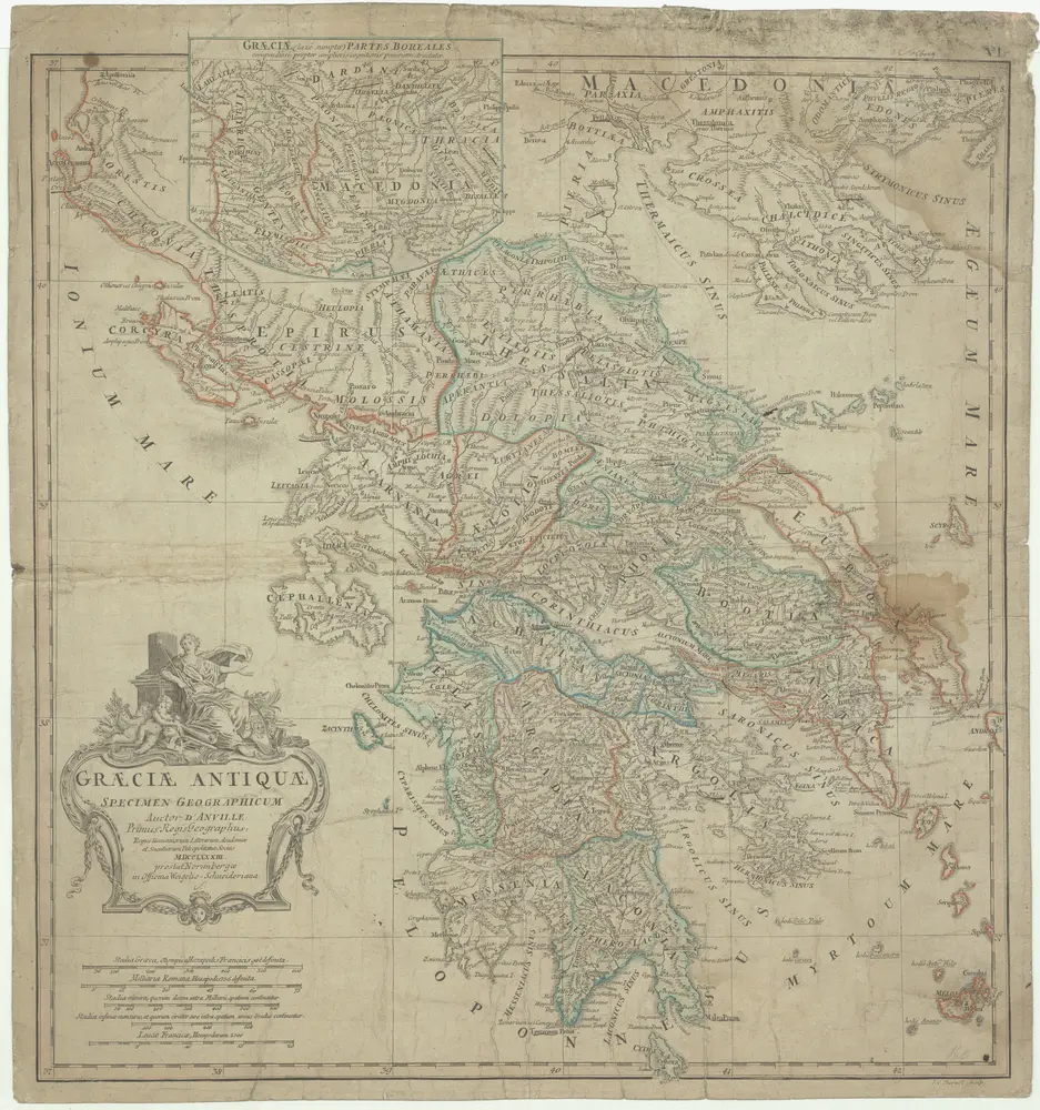 Graeciae antiquae specimen geographicum