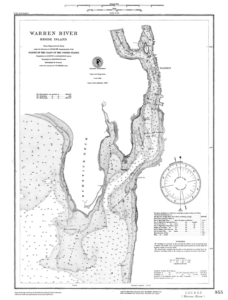 Map of the Warren River