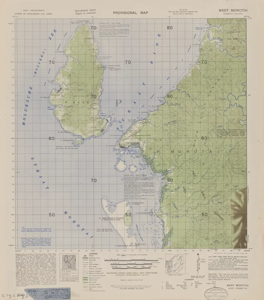 West Morotai / prepared under the direction of the Chief of Engineers, GHQ, SWPA