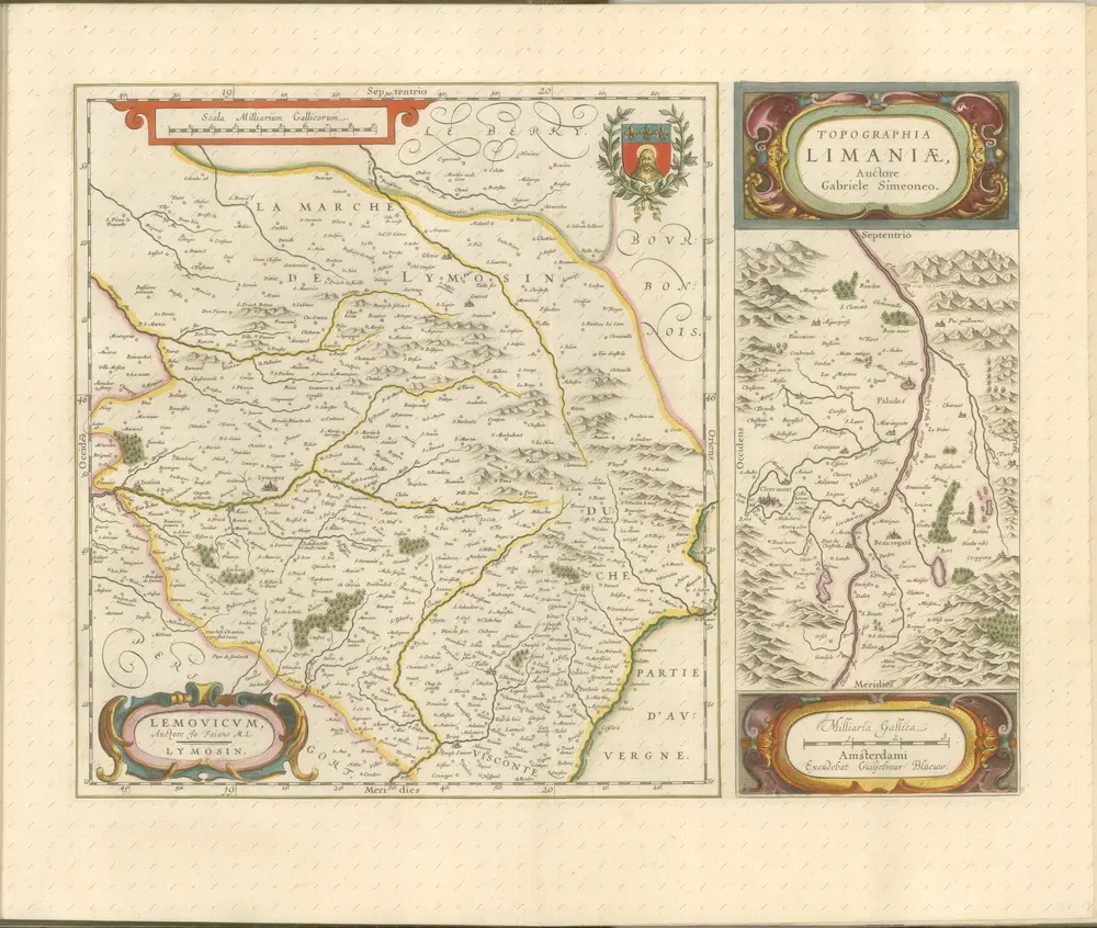 mapa z atlasu "Theatrvm orbis terrarvm, Sive Atlas novvs. Pars Secvnda."