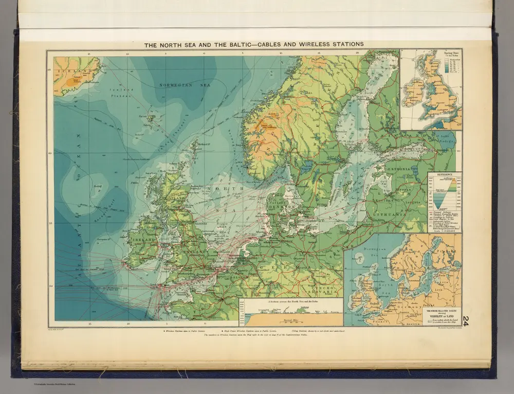 North Sea, Baltic cables, wireless stations.