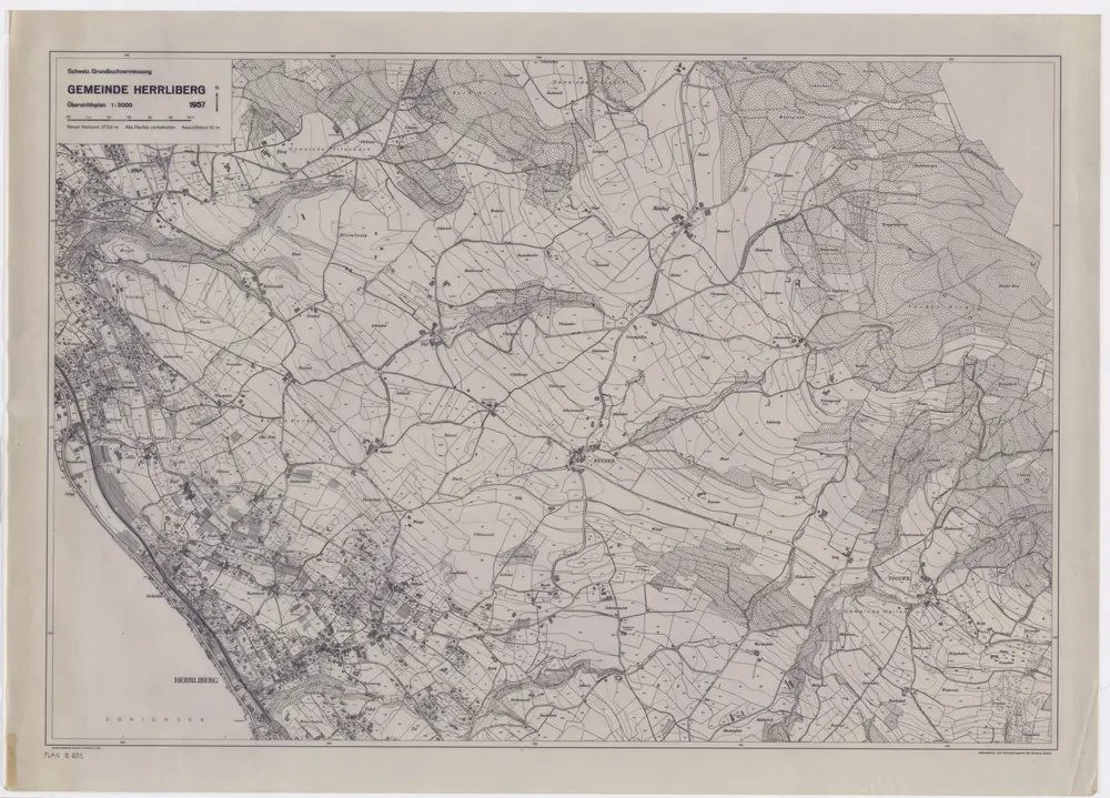 Herrliberg: Gemeinde; Übersichtsplan (Schweizerische Grundbuchvermessung)