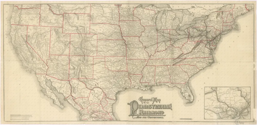 General map of the Pennsylvania railroad and its connections