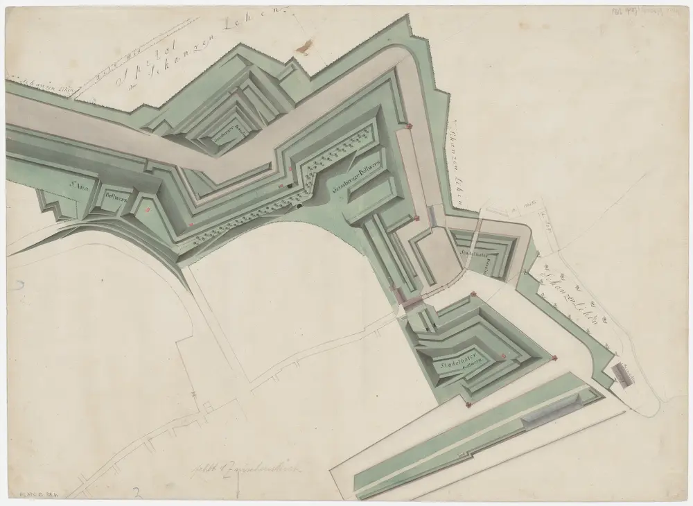 Zwischen dem St. Anna-Bollwerk und dem Stadelhofer-Bollwerk