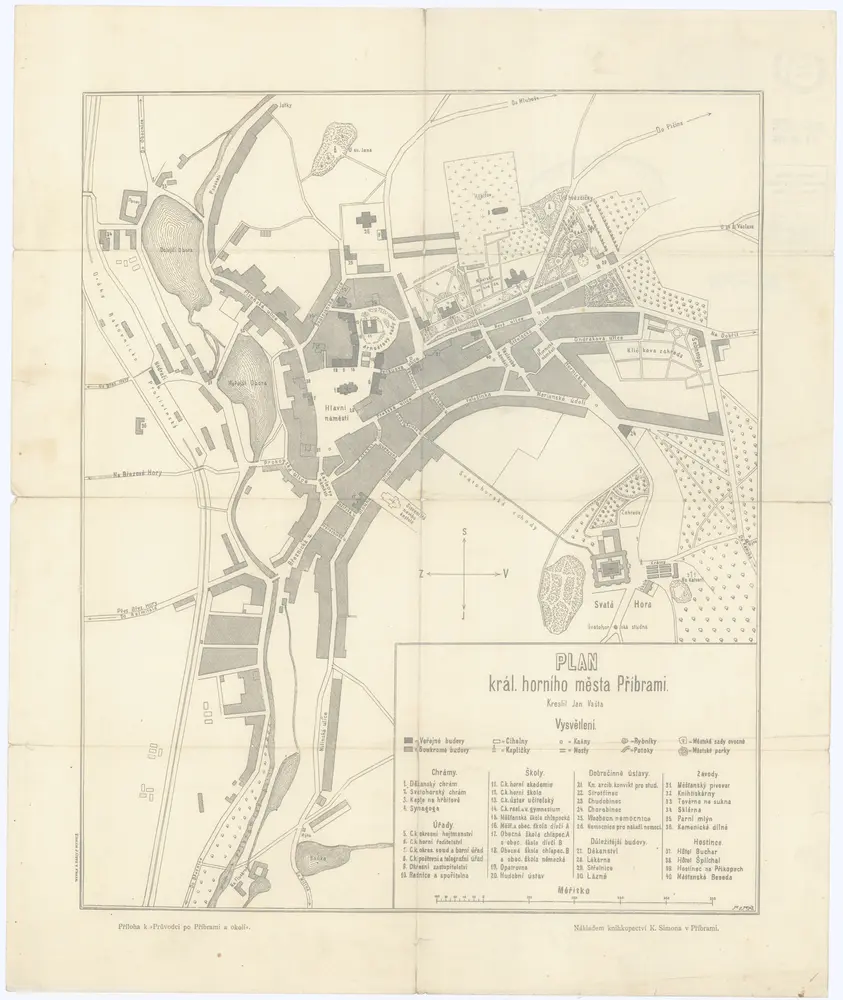 Plan [sic] král[ovského] horního města Příbrami