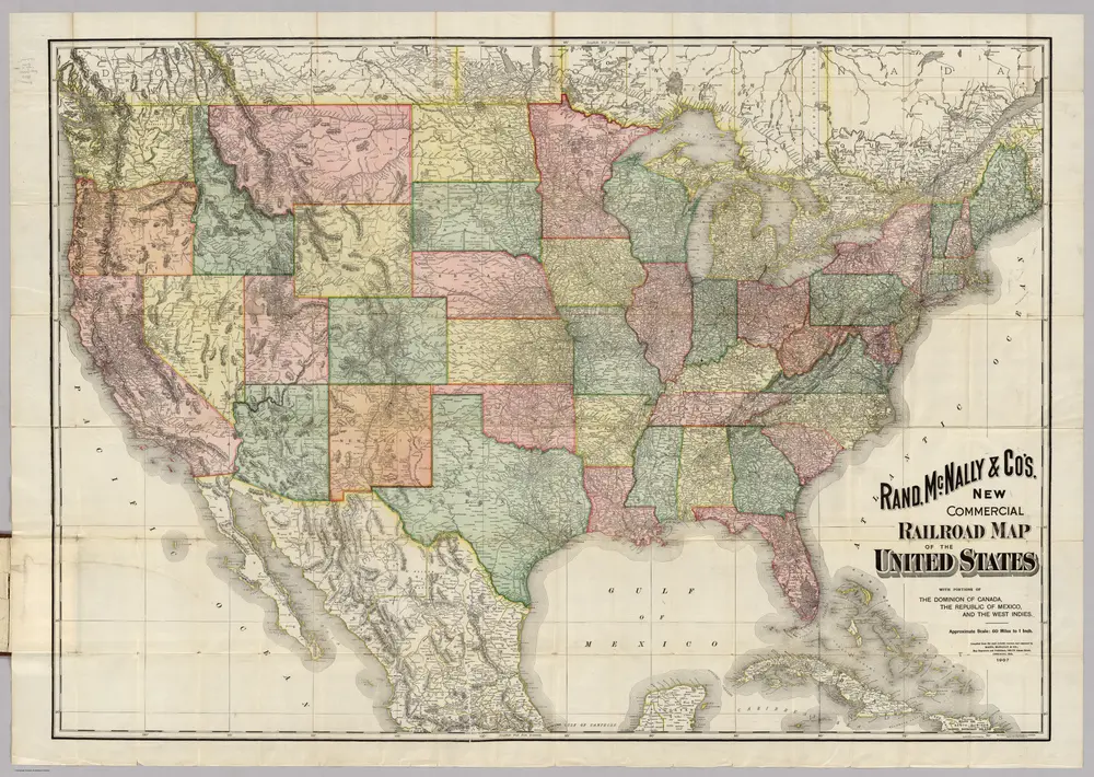 Railroad Map Of The United States.