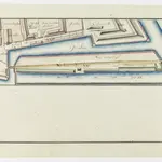 Zürich: Dem Spital Zürich gehörende Lehen in den Fortifikationswerken; Ansichten, Grundrisse und Schnitte: Gebiet der Schanzenlehen Nr. 20, 21, 22 und 23 beim Stadelhofer-Bollwerk; Grundriss