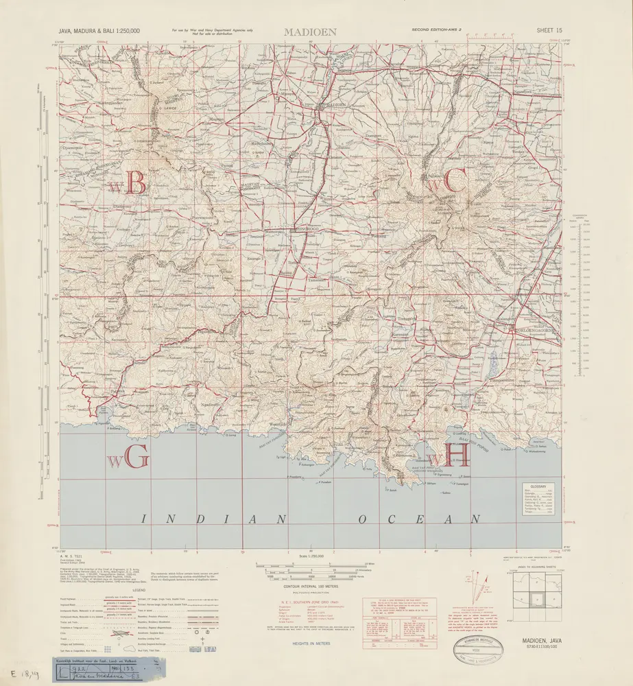 Madioen / prepared under the direction of the Chief of Engineers, U.S. Army by the Army Map Service