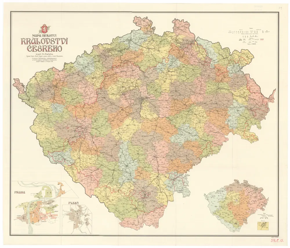 Mapa školství Království českého