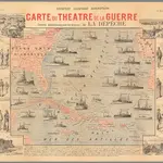 Conflit Hispano Americain : Carte du Theatre de la Guerre