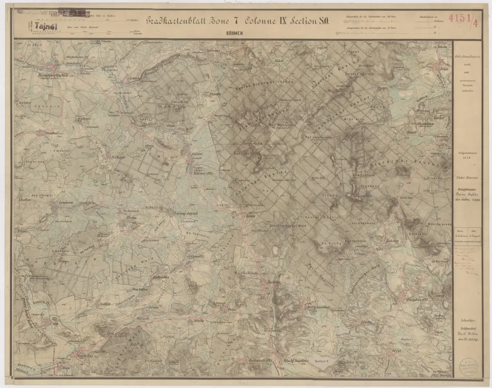 Gradkartenblatt