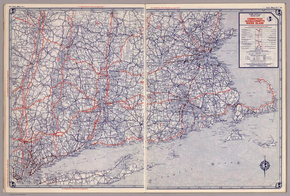 Rand McNally Road map: Connecticut, Massachusetts, Rhode Island