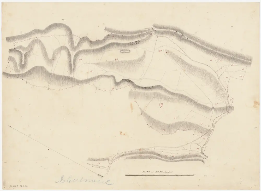 Hausen am Albis: Genossenschaftswaldungen Hausen, Heisch und Ebertswil: Genossenschaftswaldung Ebertswil mit Obtal (Ob dem Tal), Oberholz, Underholz, Bannwald; Grundriss