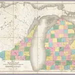 Map of Michigan & Part Of Wisconsin Territory.