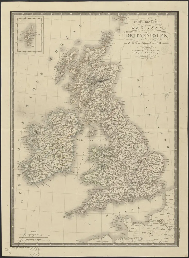 Carte générale des Iles Britanniques