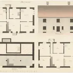 Schwerzenbach: Pfarrhaus; Grundriss des Erdgeschosses, des 1. und 2. Stocks und Nordansicht (Nr. 10)