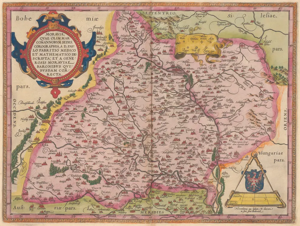 Moraviae, Quae Olim Marcomannorum Sedes [Karte], in: Theatrum orbis terrarum, S. 162.