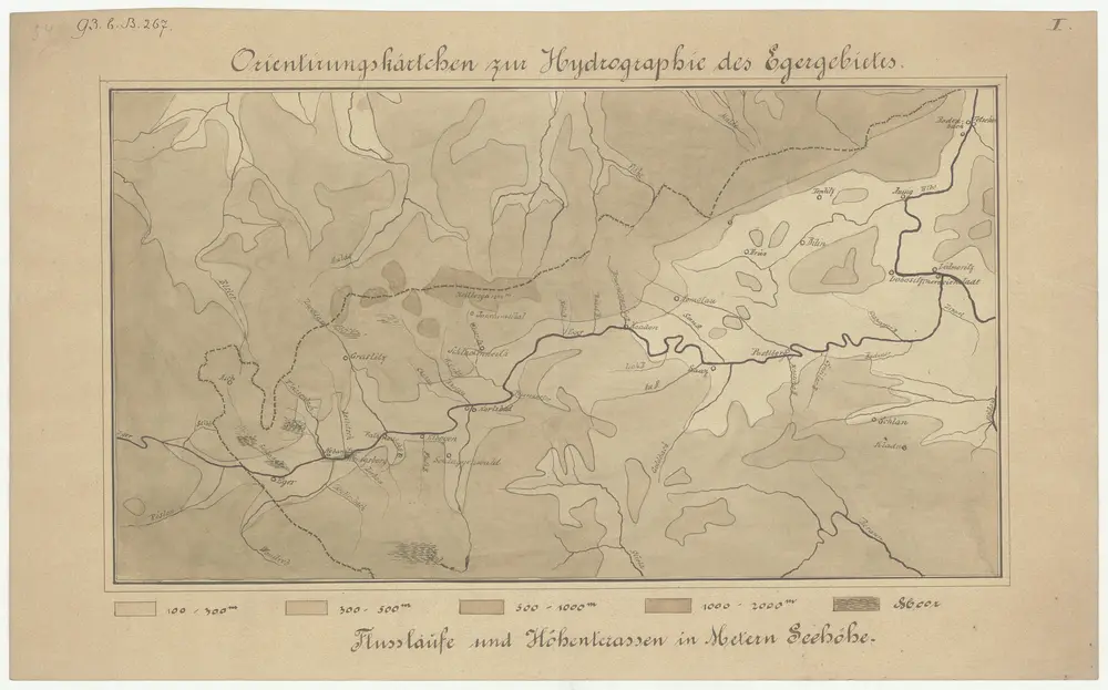 Orientirungskartchen zur Hydrographie des Egergebietes