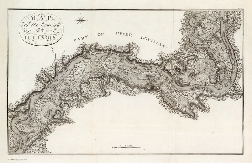 Map of the Country Of The Illinois.