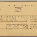 Pflegeanstalt Rheinau: Frauenabteilung, Epilepsieabteilung, projektierte Warmwasserheizung, 2. Stock; Grundriss