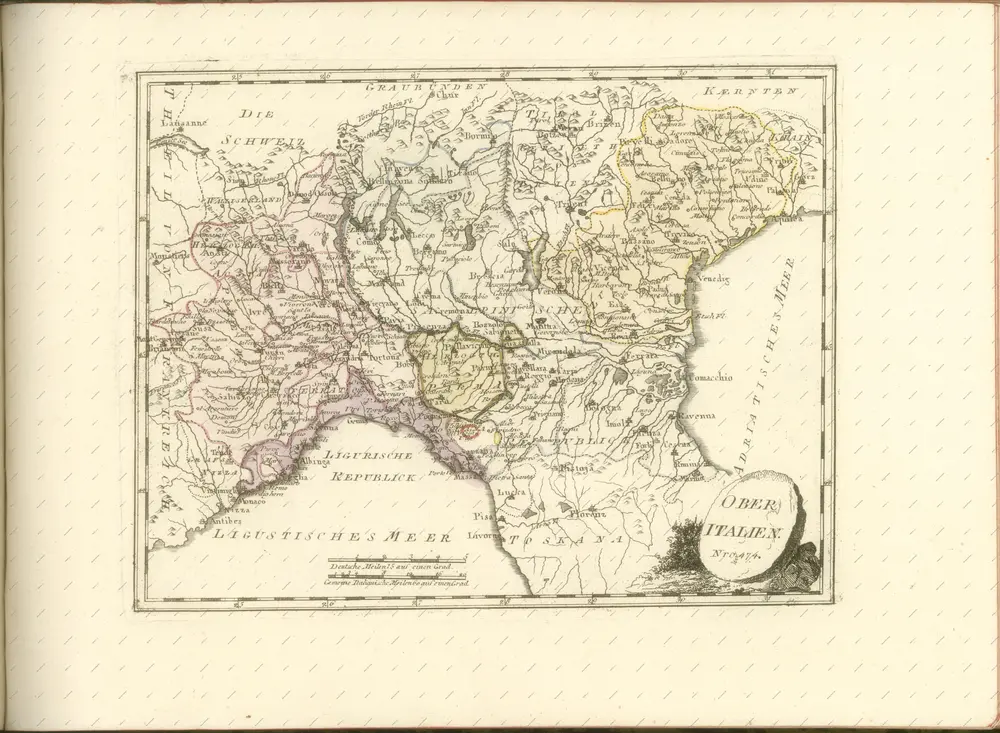 mapa z atlasu "Schauplatz der fünf Theile der Welt :"