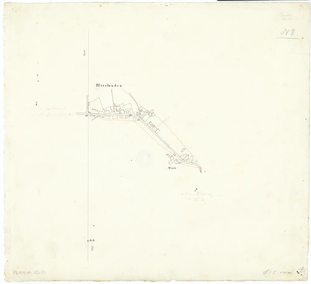 Vorlagen für die Topographische Karte des Kantons Zürich (Wild-Karte): Bezirk Zürich: Ortsplan: Hirslanden