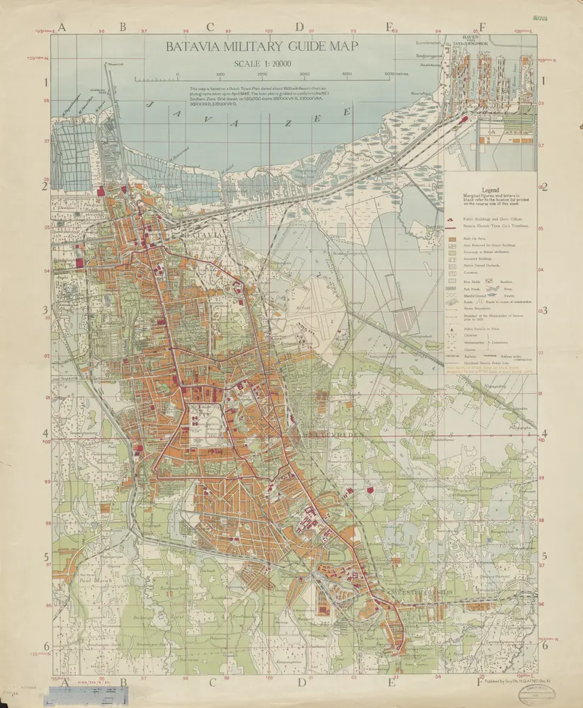 Batavia military guide map