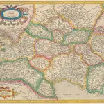 Aquitania australis Regnum Arelatense cum confiniis [Karte], in: Gerardi Mercatoris et I. Hondii Newer Atlas, oder, Grosses Weltbuch, Bd. 2, S. 125.