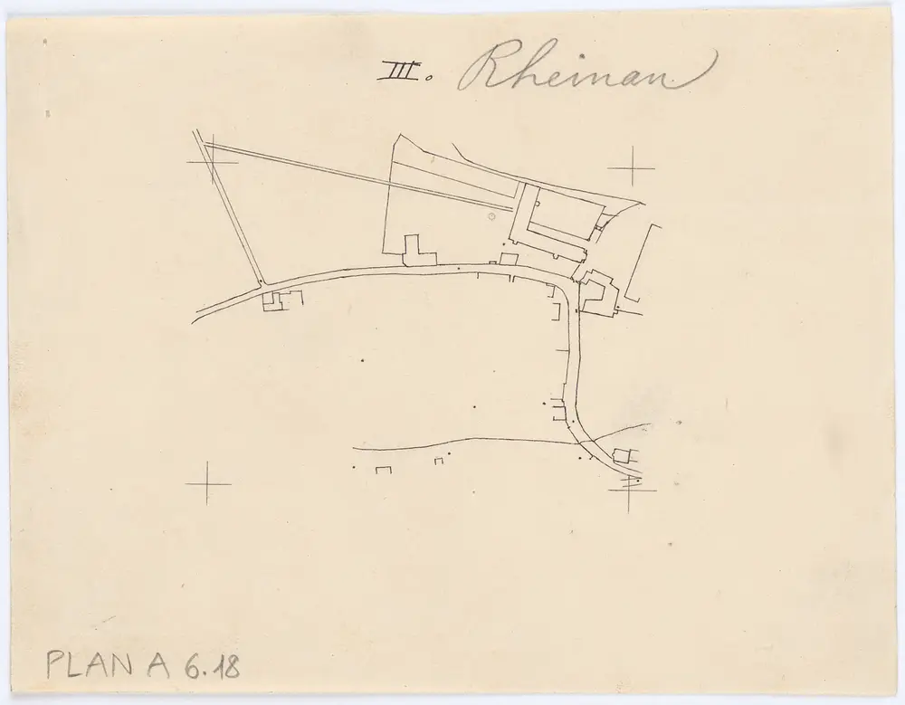 Vorlagen für die Topographische Karte des Kantons Zürich (Wild-Karte): Bezirk Andelfingen: Kloster Rheinau, Ausschnitt III