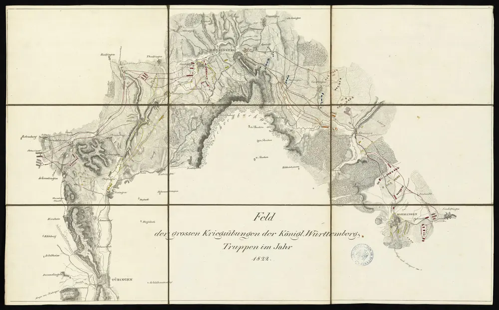 HStAS N 100_Nr. 350_ : "Feld der grossen Kriegsübung der Königl. Württemberg. Truppen im Jahr 1822 "