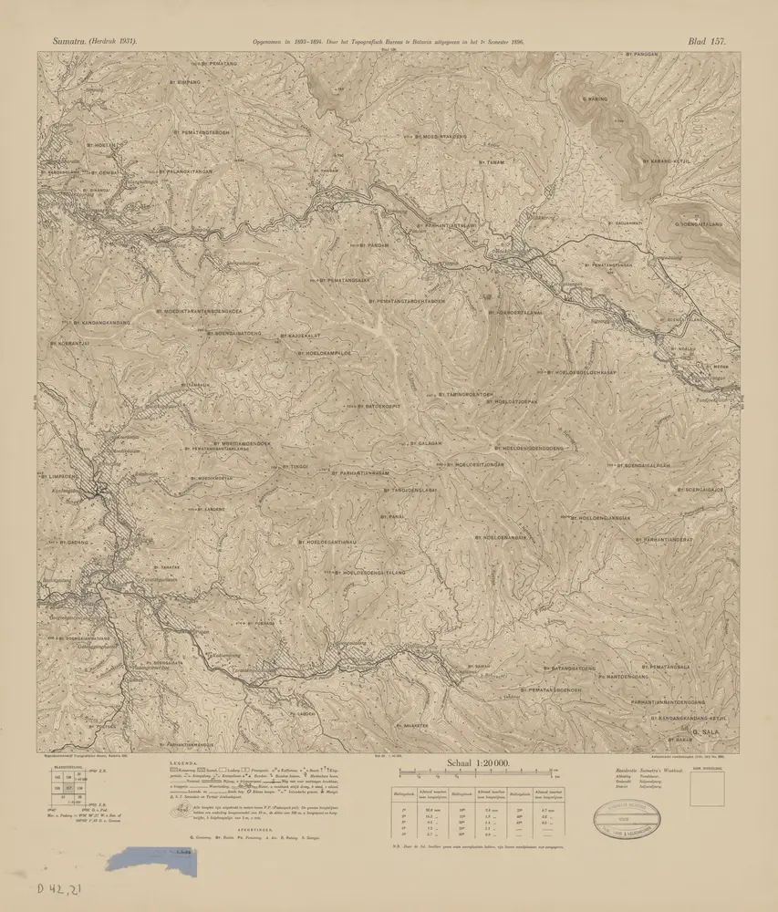 [Poelasan] : opgenomen in 1893-1894 / door het Topografisch Bureau te Batavia uitgegeven in het 1e semester 1896