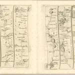 mapa z atlasu "The Roads through England delineated or, Ogilby ́s Survey, Revised, Improved, and Reduced to a Size portable for the Pocket By John Senex F, R, S. Being an Actual Survey of all the Principal Roads of England, And Wales, Distinctly laid down on one hundred "