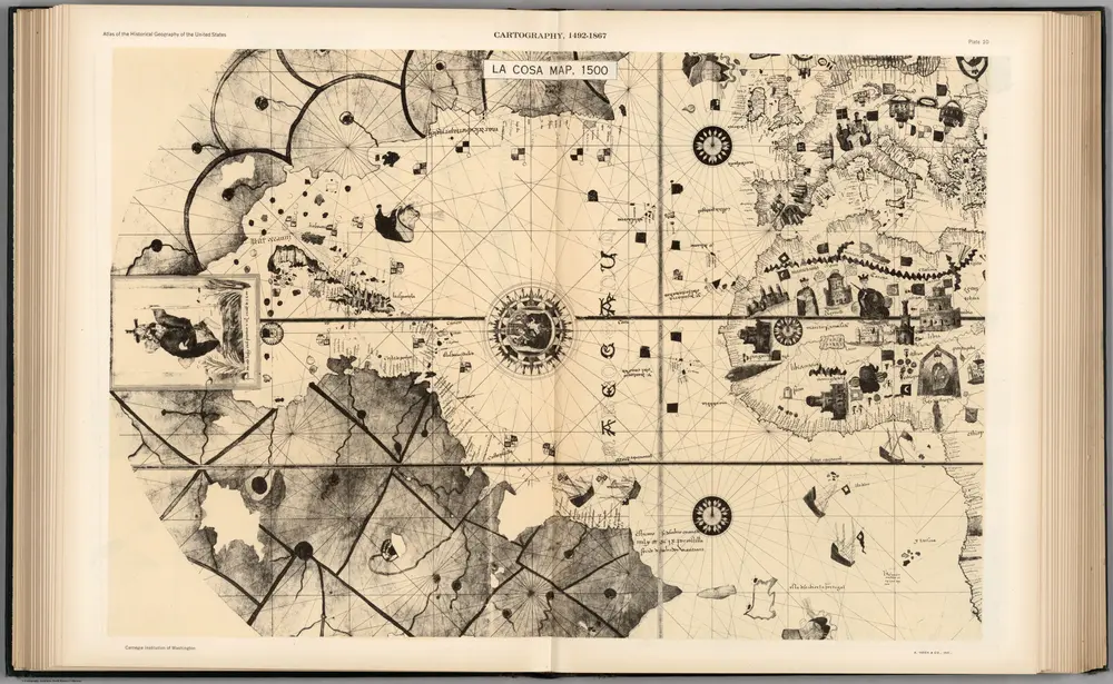 Plate 10.  Facsimile Cartography 1492-1867.  La Cosa Map, 1500.